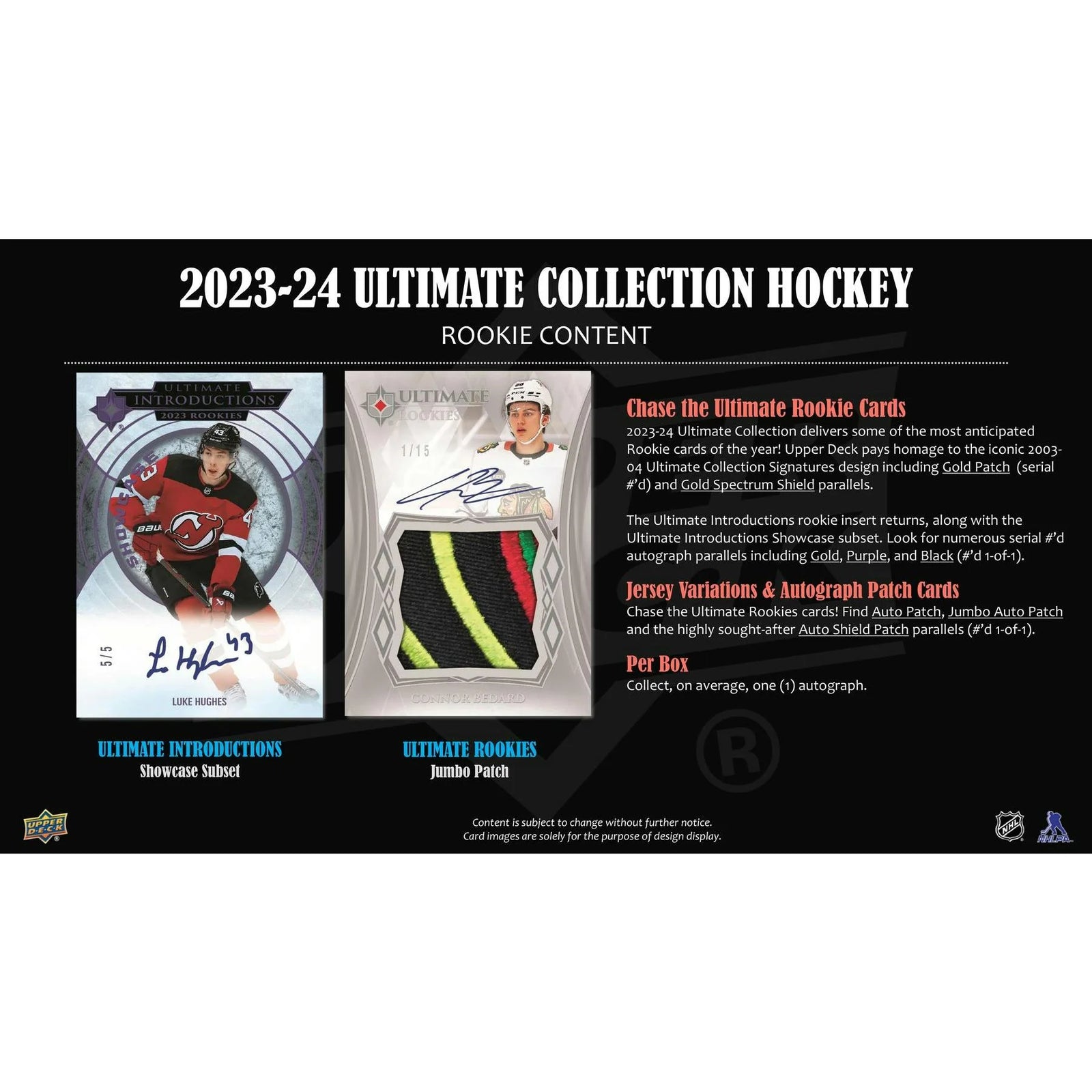 DRAFT - 2023-24 Upper Deck Ultimate Collection Hockey Hobby Box | dacardworld:BVXT0RYWLN