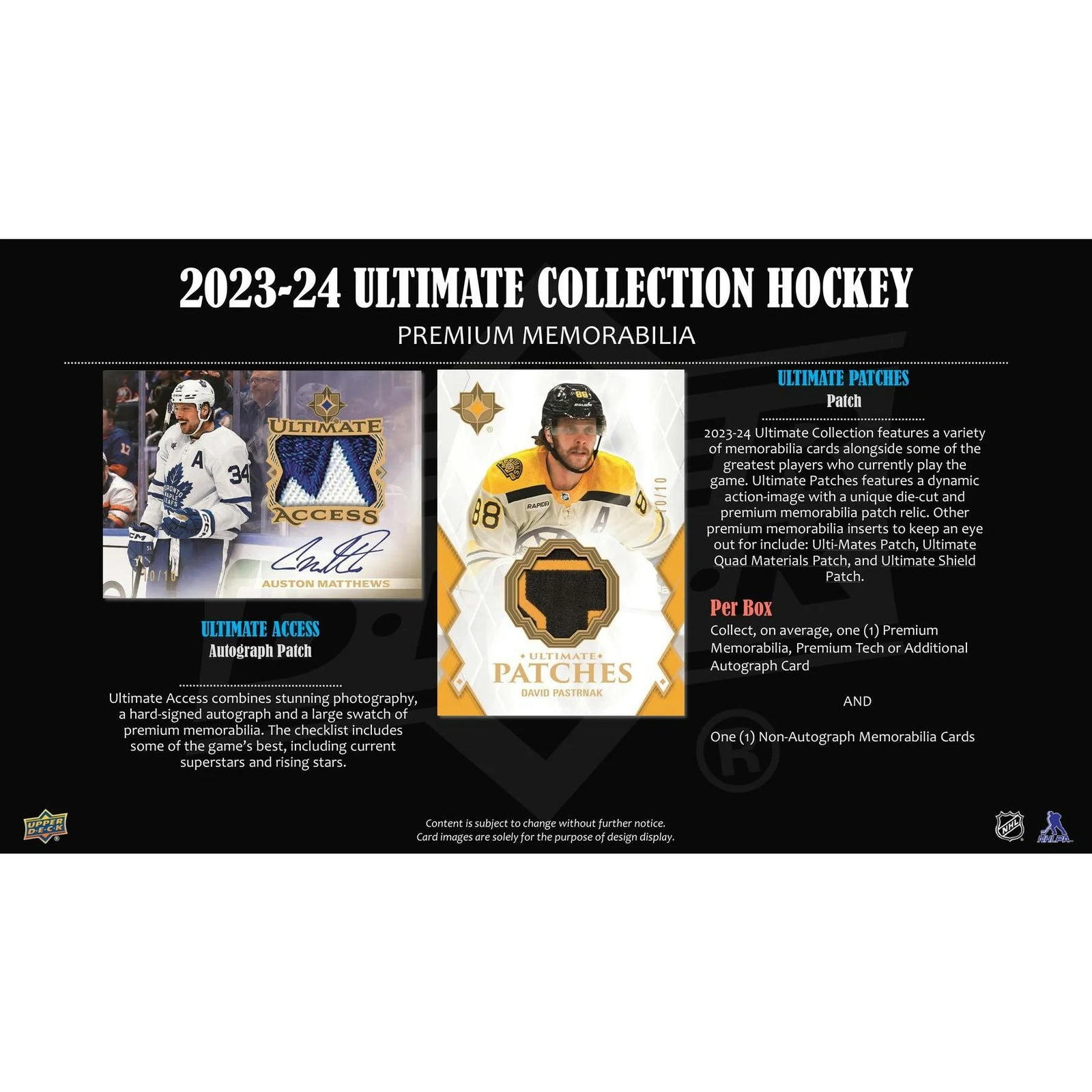 DRAFT - 2023-24 Upper Deck Ultimate Collection Hockey Hobby Box | dacardworld:BVXT0RYWLN