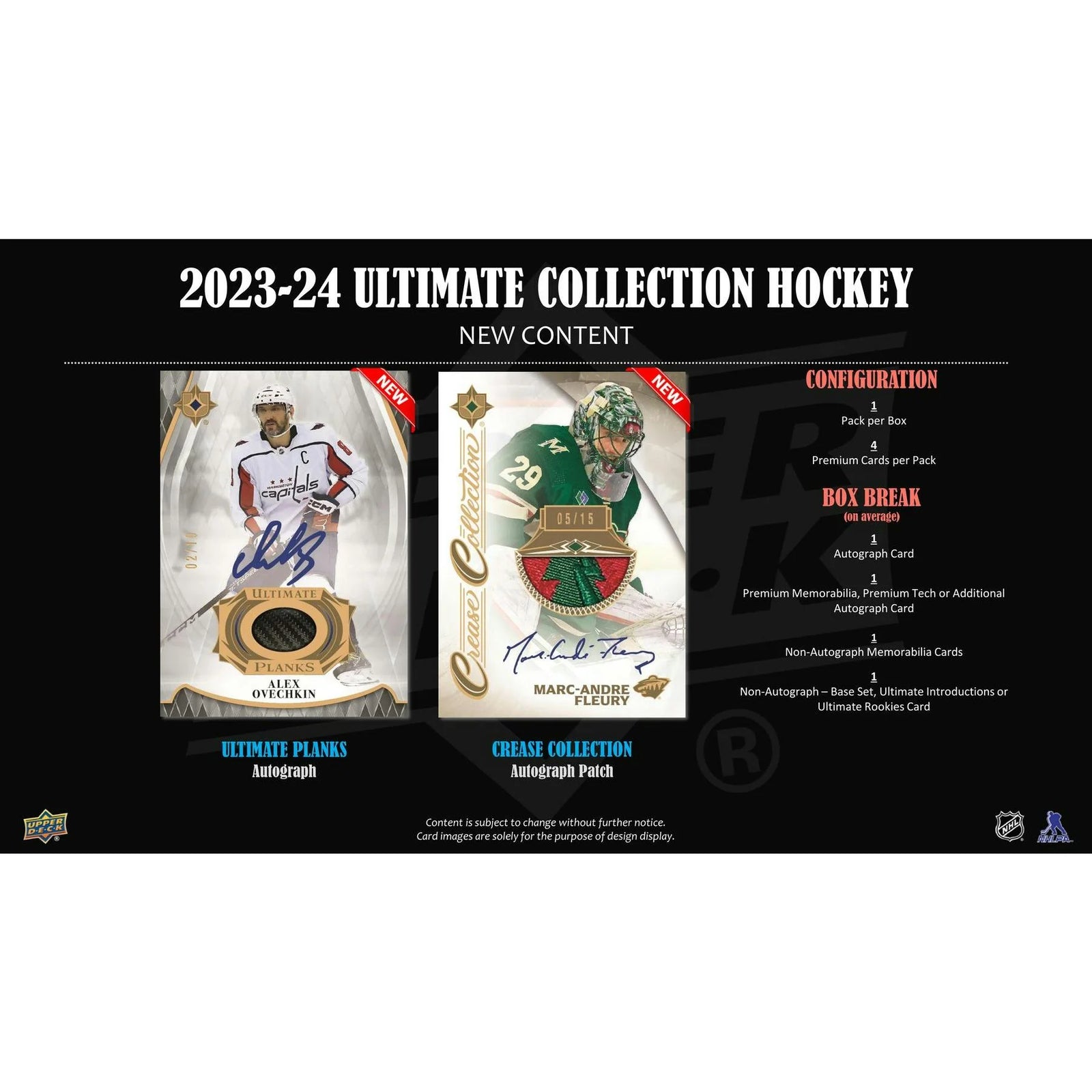 DRAFT - 2023-24 Upper Deck Ultimate Collection Hockey Hobby Box | dacardworld:BVXT0RYWLN