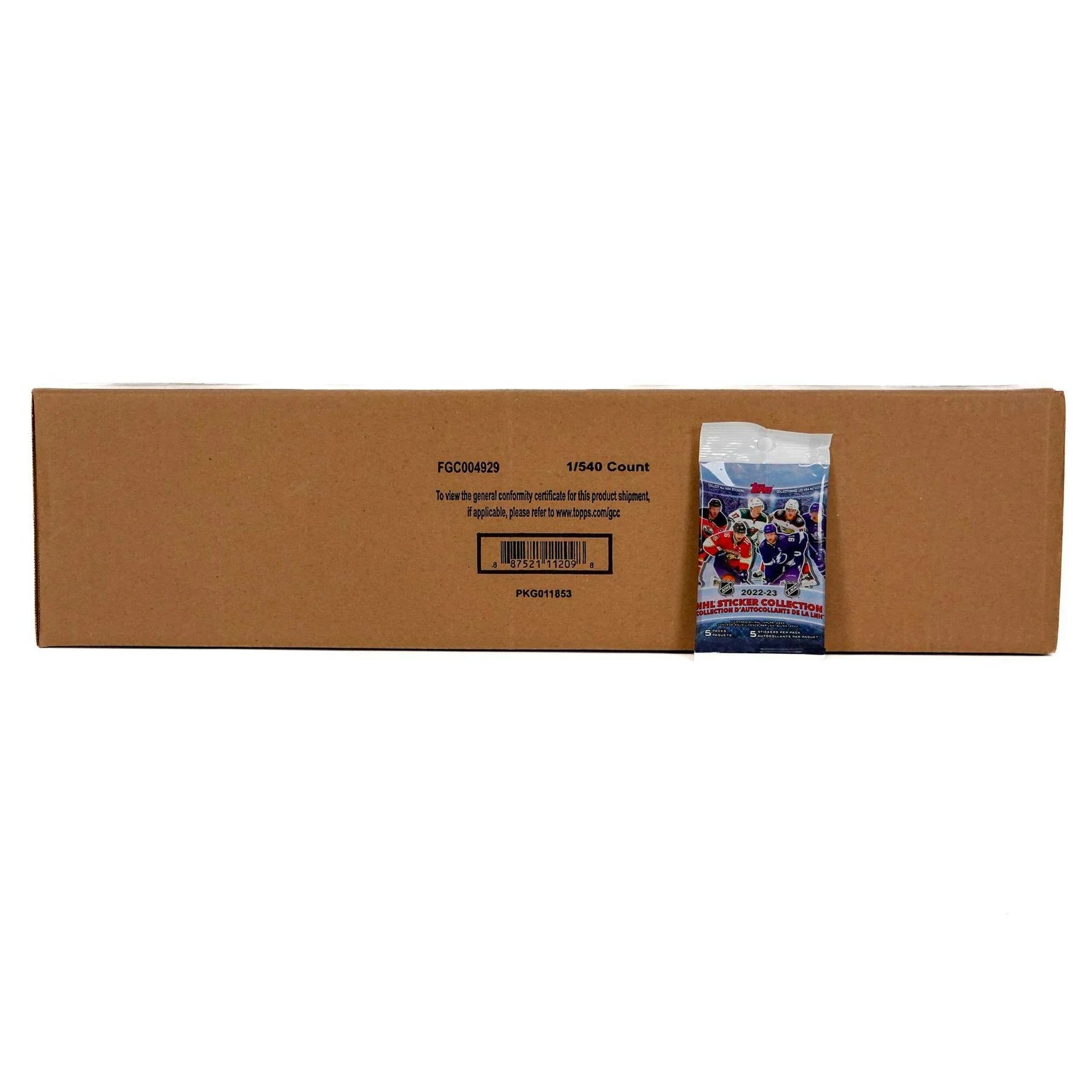 DRAFT - Just In 2022/23 Topps NHL Hockey Sticker Collection Hanger Pack Case (25 Stickers!) (540 Ct.)