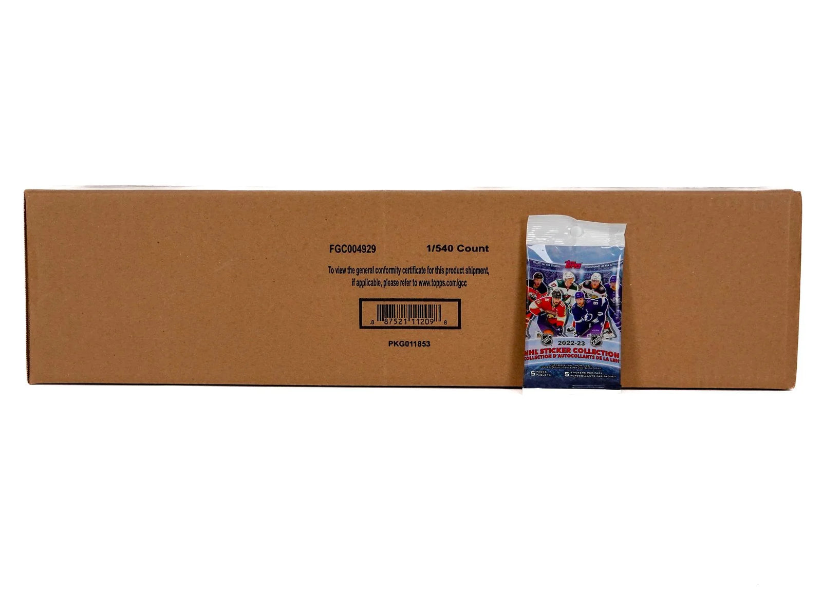 DRAFT - Just In 2022/23 Topps NHL Hockey Sticker Collection Hanger Pack Case (25 Stickers!) (540 Ct.)
