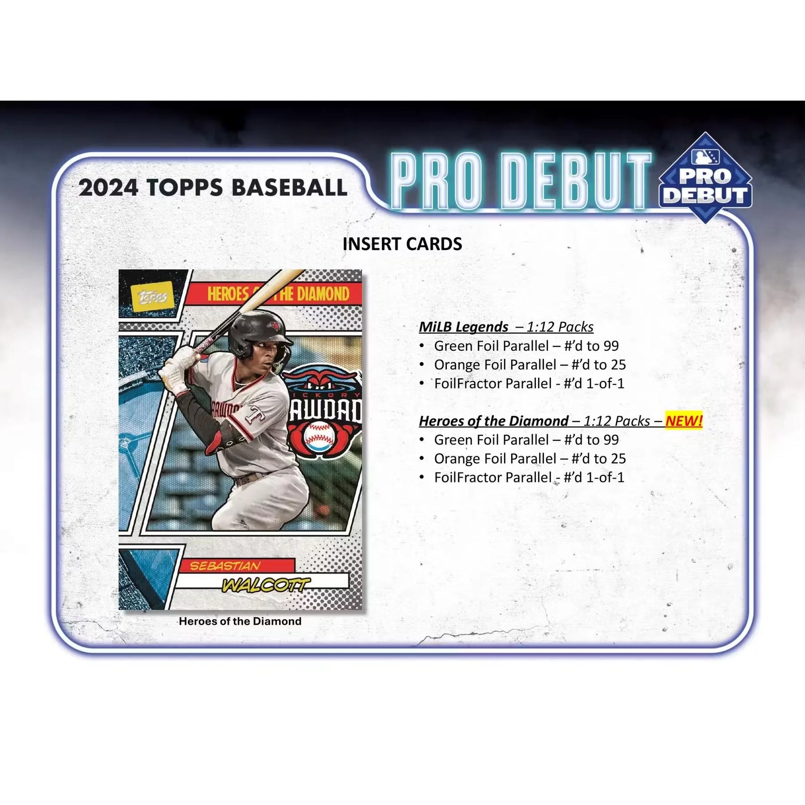 2024 Topps Pro Debut Baseball Hobby 12 Box Case