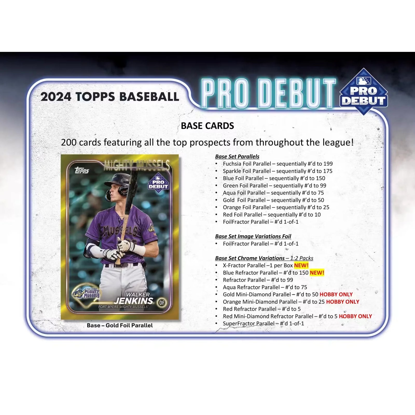2024 Topps Pro Debut Baseball Hobby Box