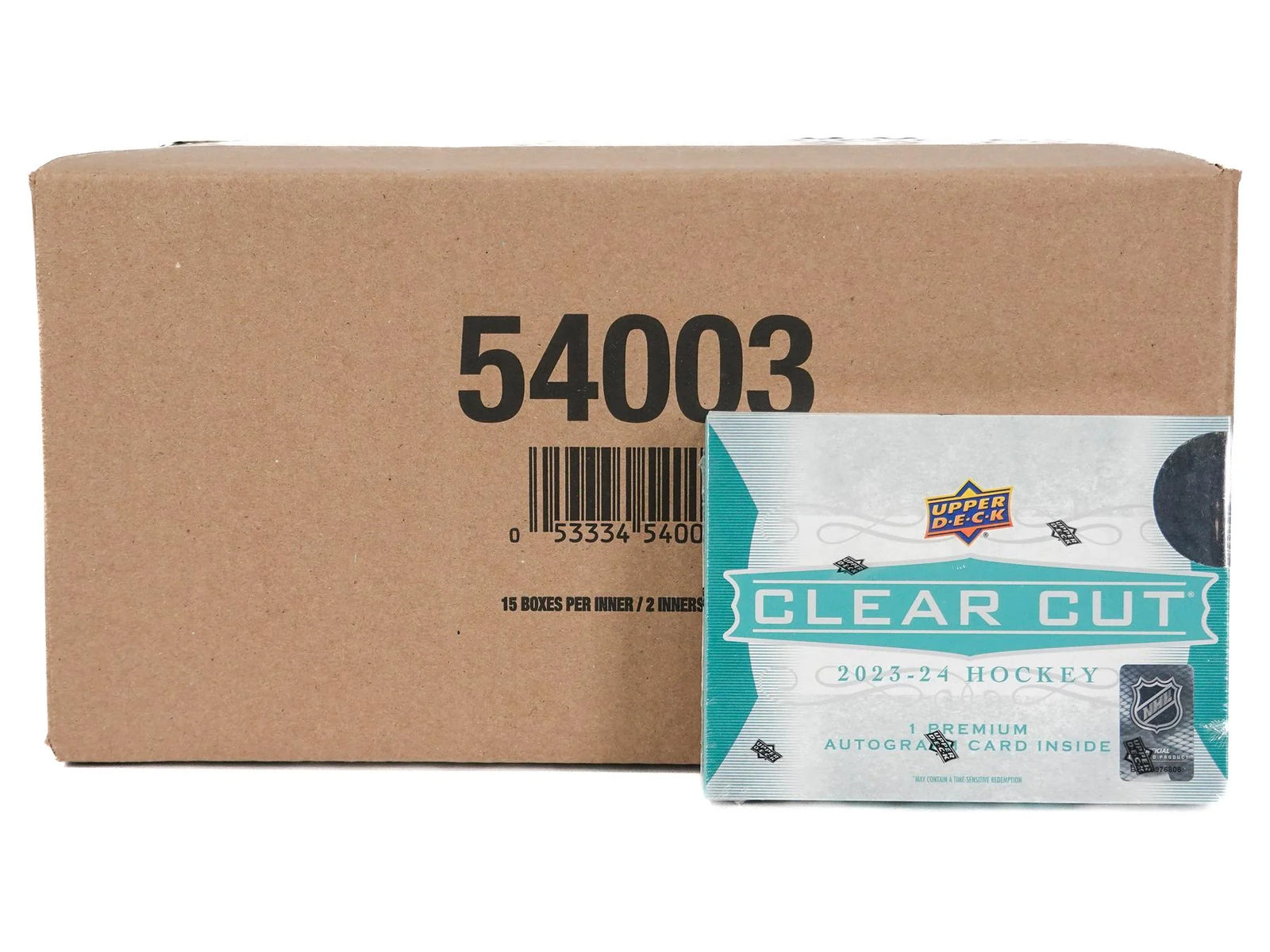 DRAFT - New 2023/24 Upper Deck Clear Cut Hockey Hobby 30-Box Case