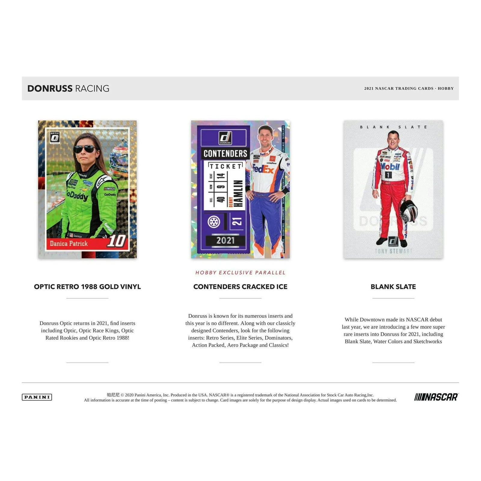 DRAFT - Just In 2021 Panini Donruss Racing Hobby Box