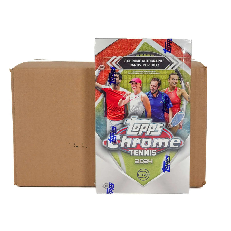 DRAFT - Just In 2024 Topps Chrome Tennis Hobby 12-Box Case