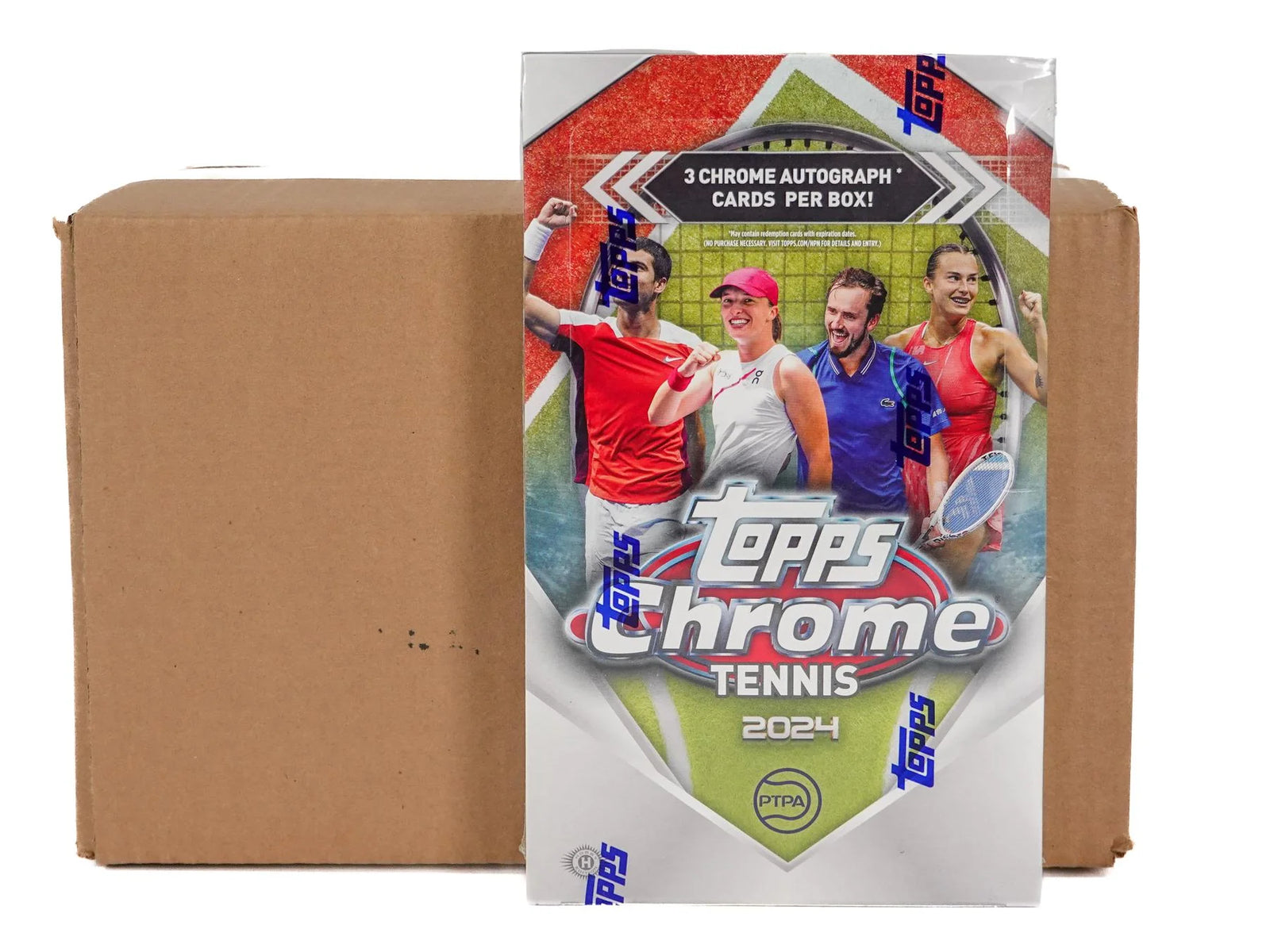 DRAFT - Just In 2024 Topps Chrome Tennis Hobby 12-Box Case