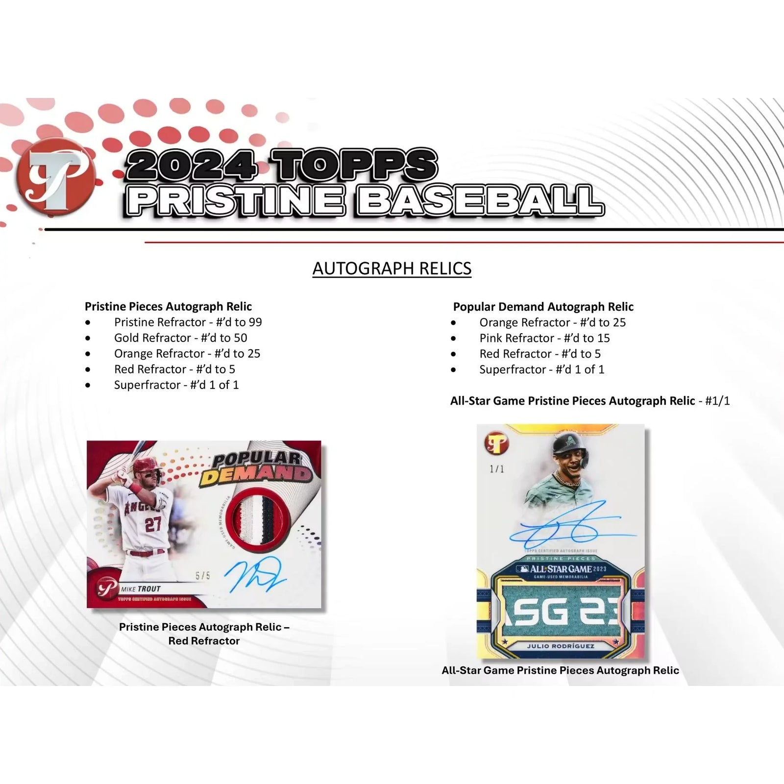 2024 Topps Pristine Baseball Hobby Box (Ships Sealed Only)