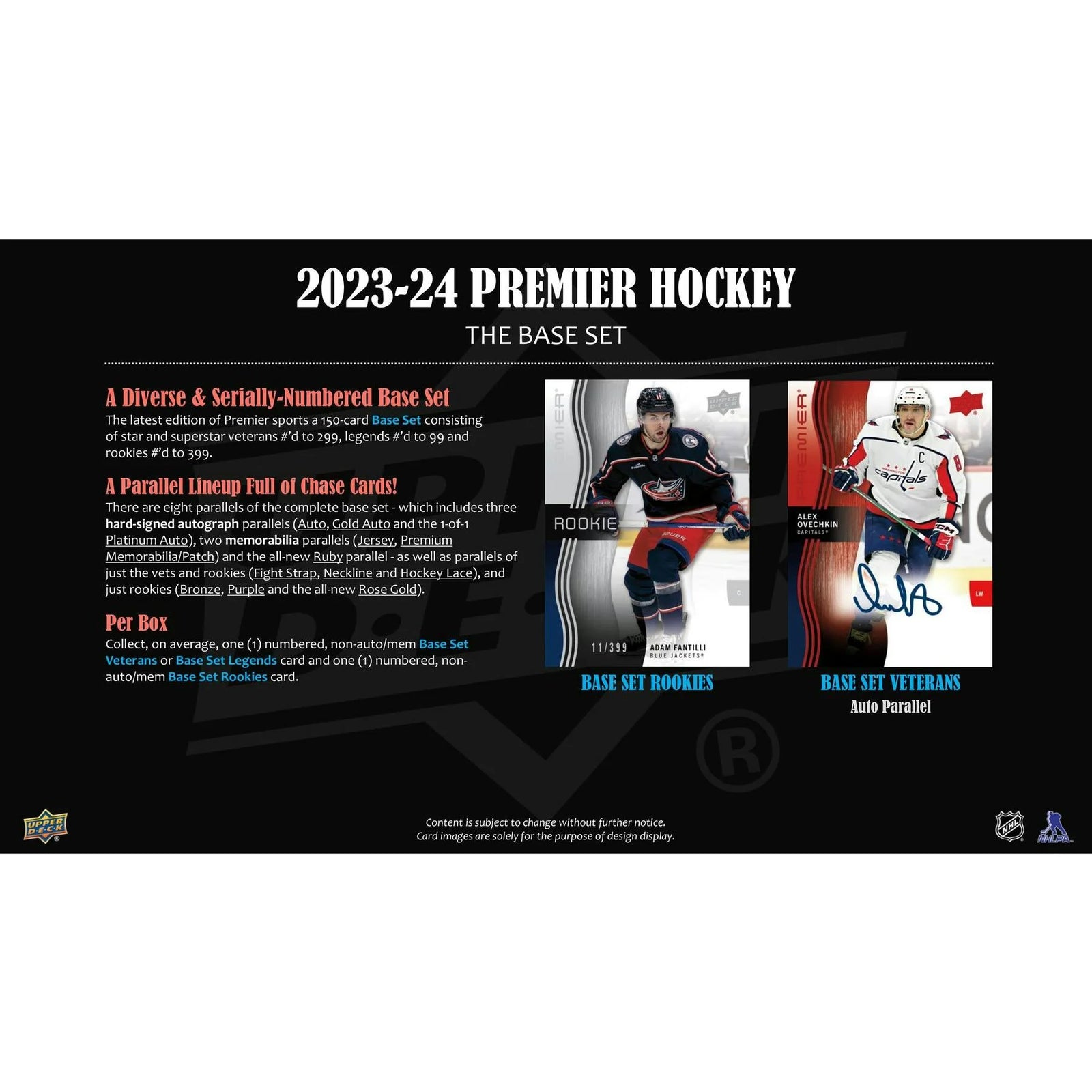 DRAFT - 2023-24 Upper Deck Premier Hockey Hobby Box