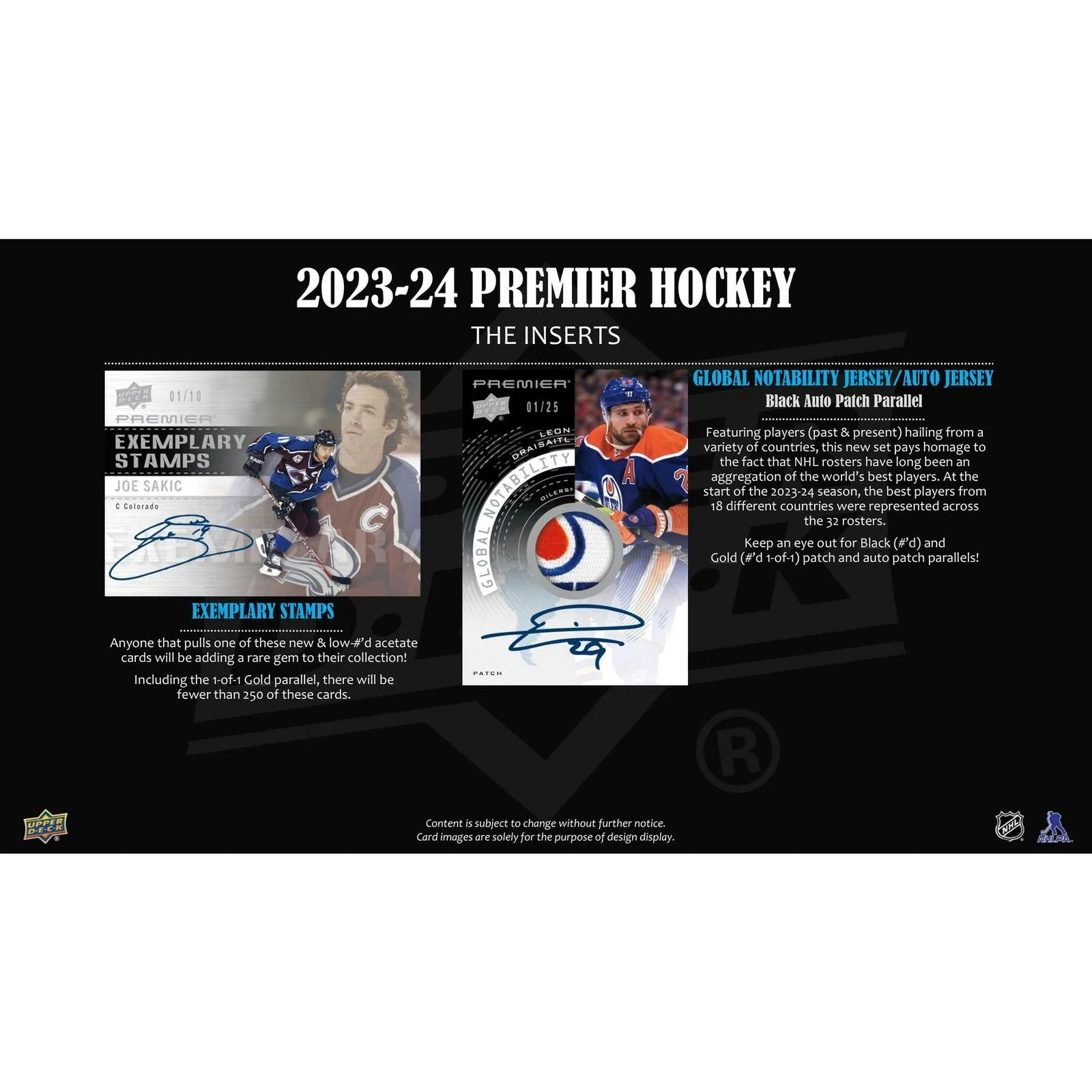 DRAFT - 2023-24 Upper Deck Premier Hockey Hobby Box