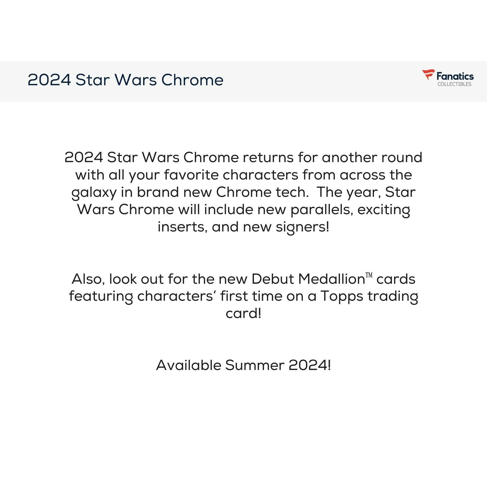 DRAFT - 2024 Topps Star Wars Chrome Blaster Box