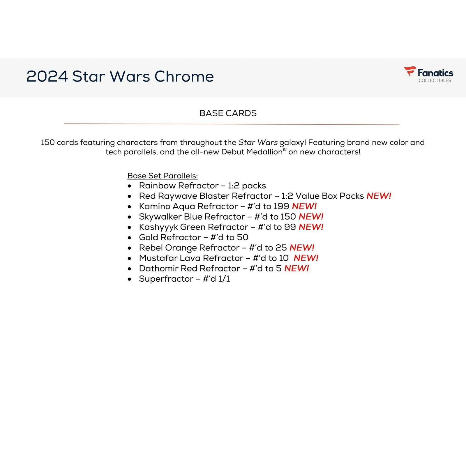 DRAFT - 2024 Topps Star Wars Chrome Blaster Box