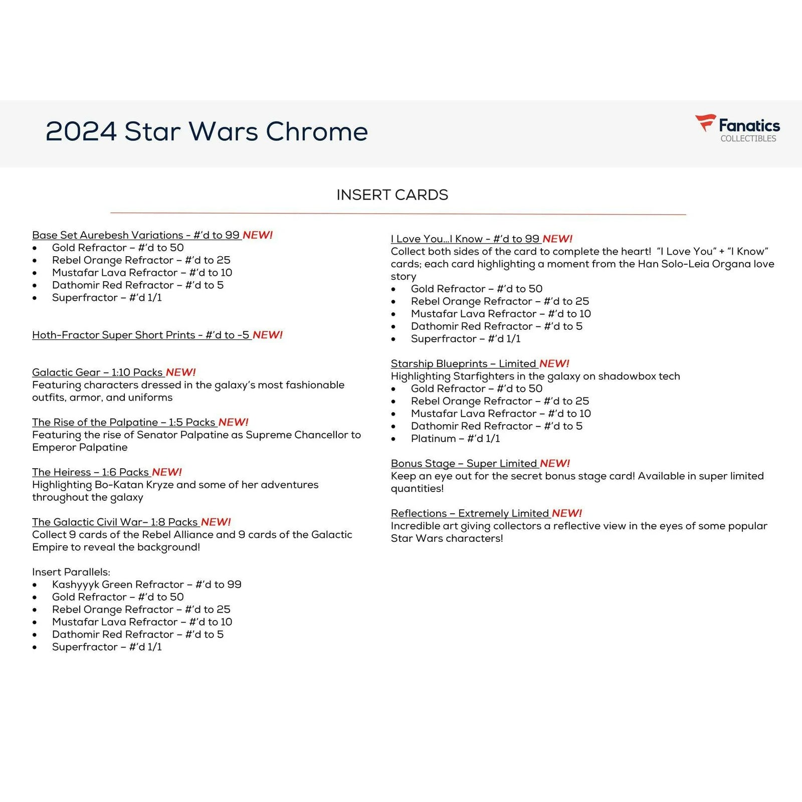 DRAFT - 2024 Topps Star Wars Chrome Blaster Box