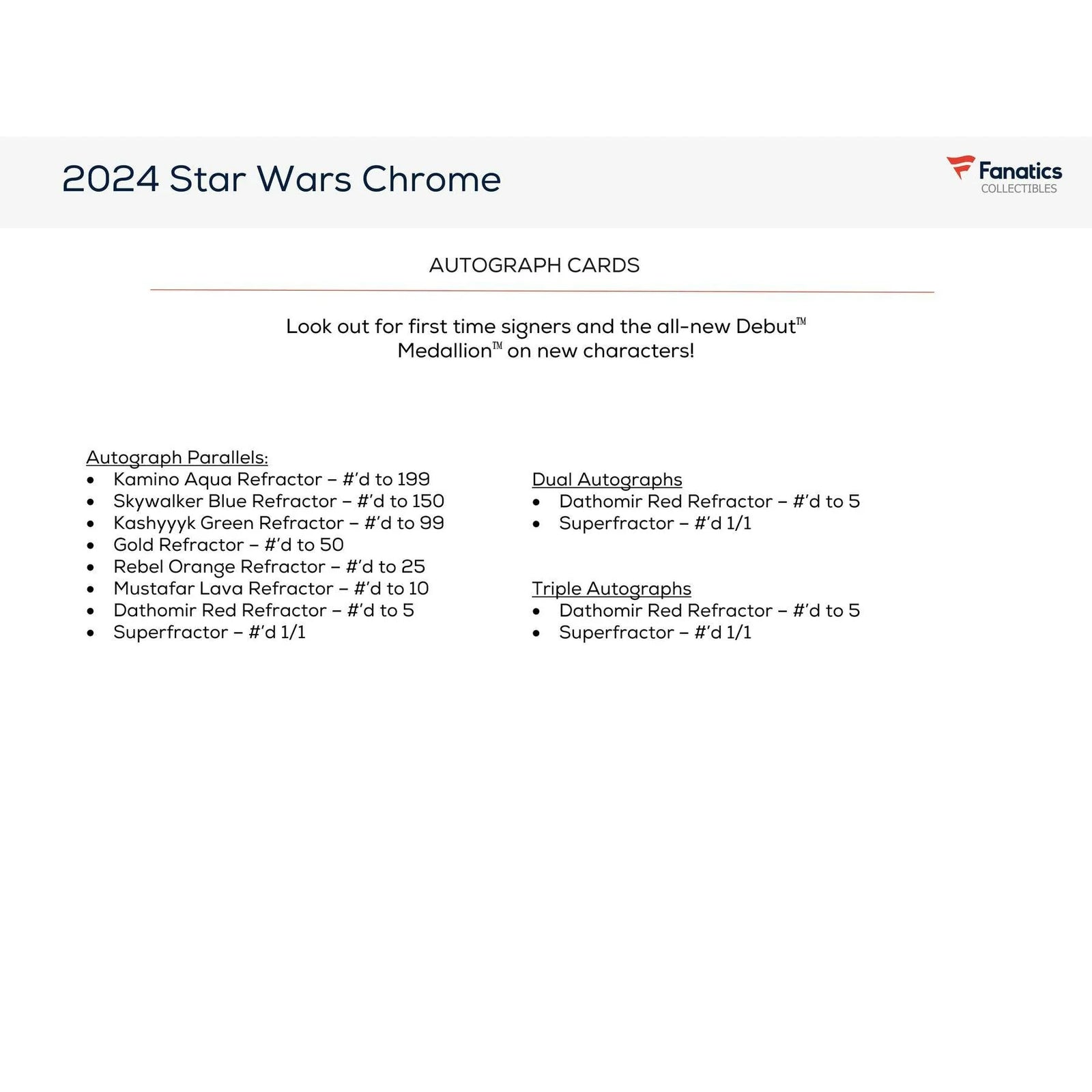DRAFT - 2024 Topps Star Wars Chrome Blaster Box