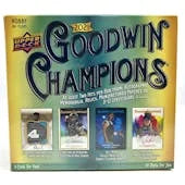 DRAFT - 2021 Upper Deck Goodwin Champions Hobby Box