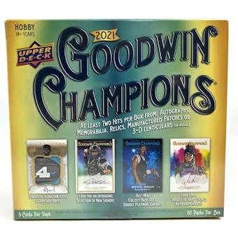 DRAFT - 2021 Upper Deck Goodwin Champions Hobby Box