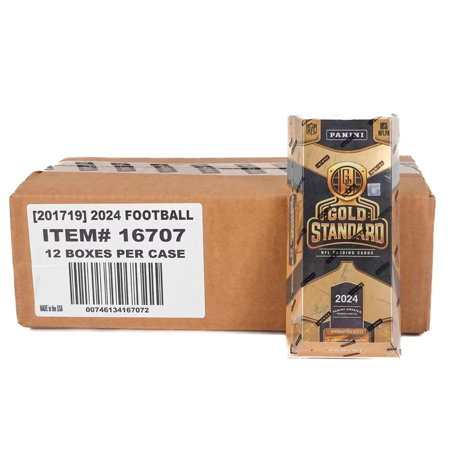 2024 Panini Gold Standard Football Hobby 12-Box Case (Ships Sealed Only)
