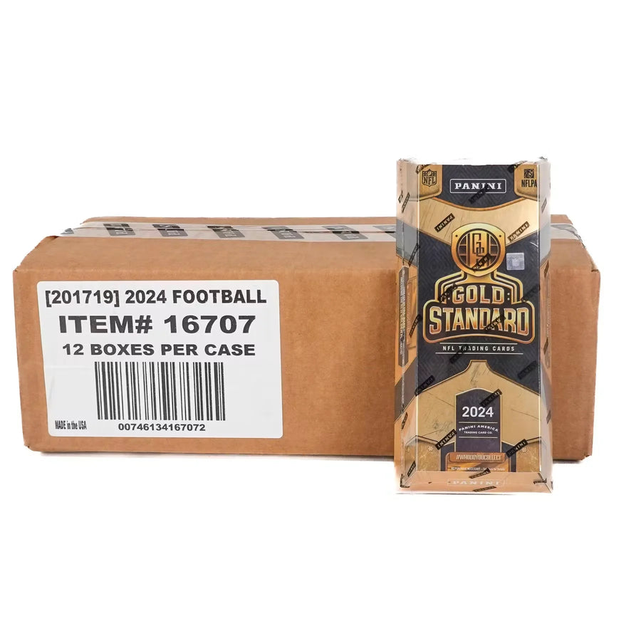 2024 Panini Gold Standard Football Hobby 12-Box Case (Ships Sealed Only)
