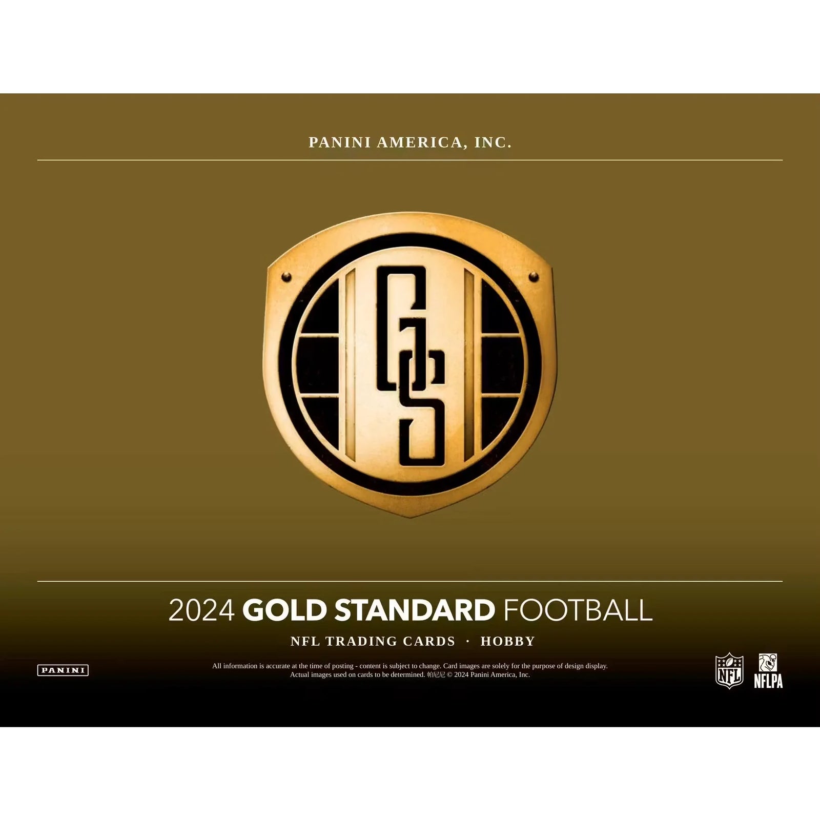 2024 Panini Gold Standard Football Hobby 12-Box Case (Ships Sealed Only)