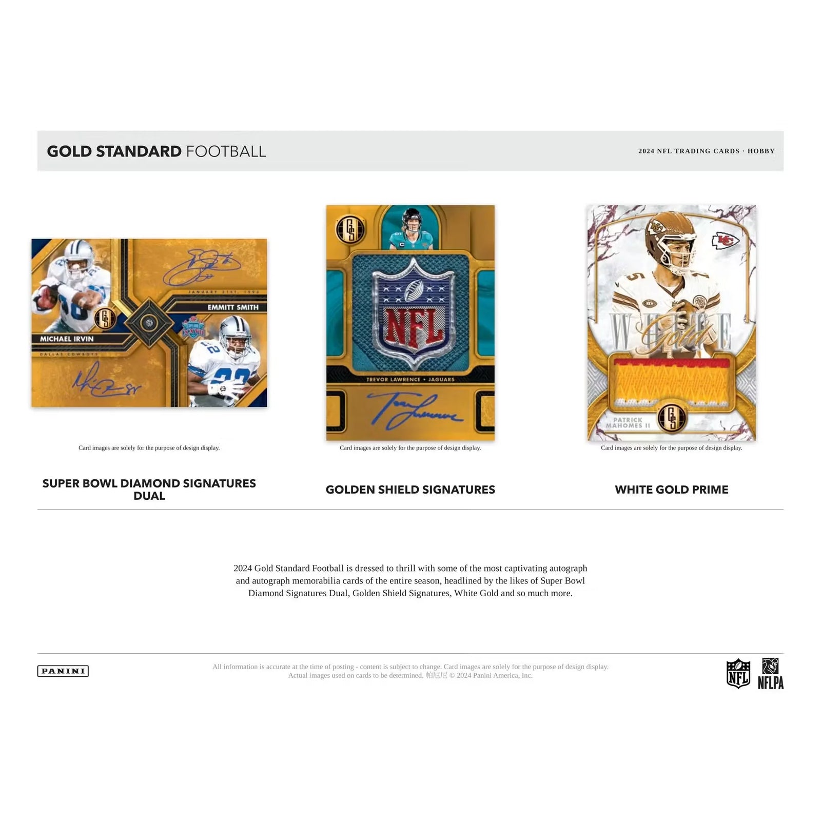 2024 Panini Gold Standard Football Hobby 12-Box Case (Ships Sealed Only)