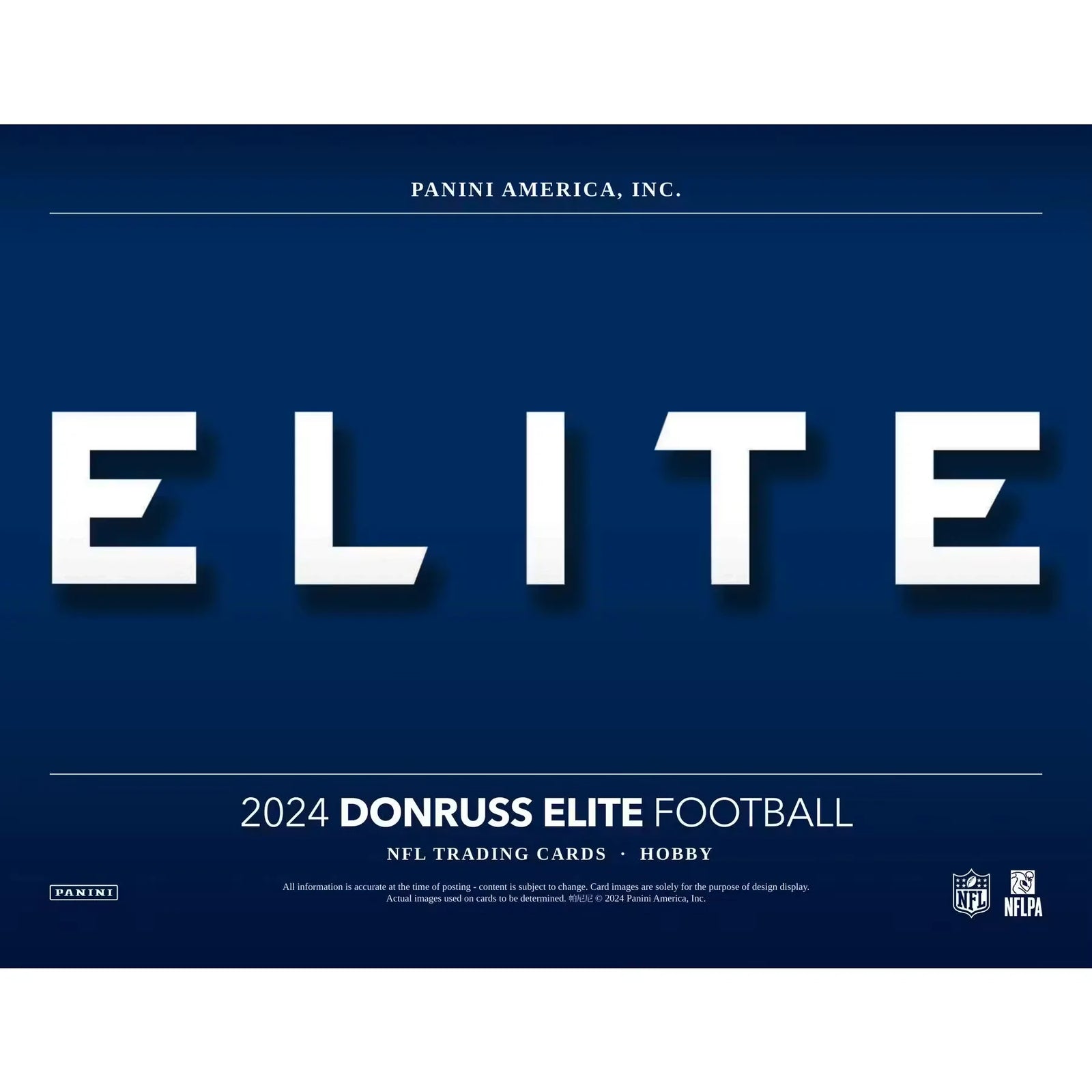 2024 Panini Donruss Elite Football Hobby 12-Box Case (Ships Sealed Only) - D