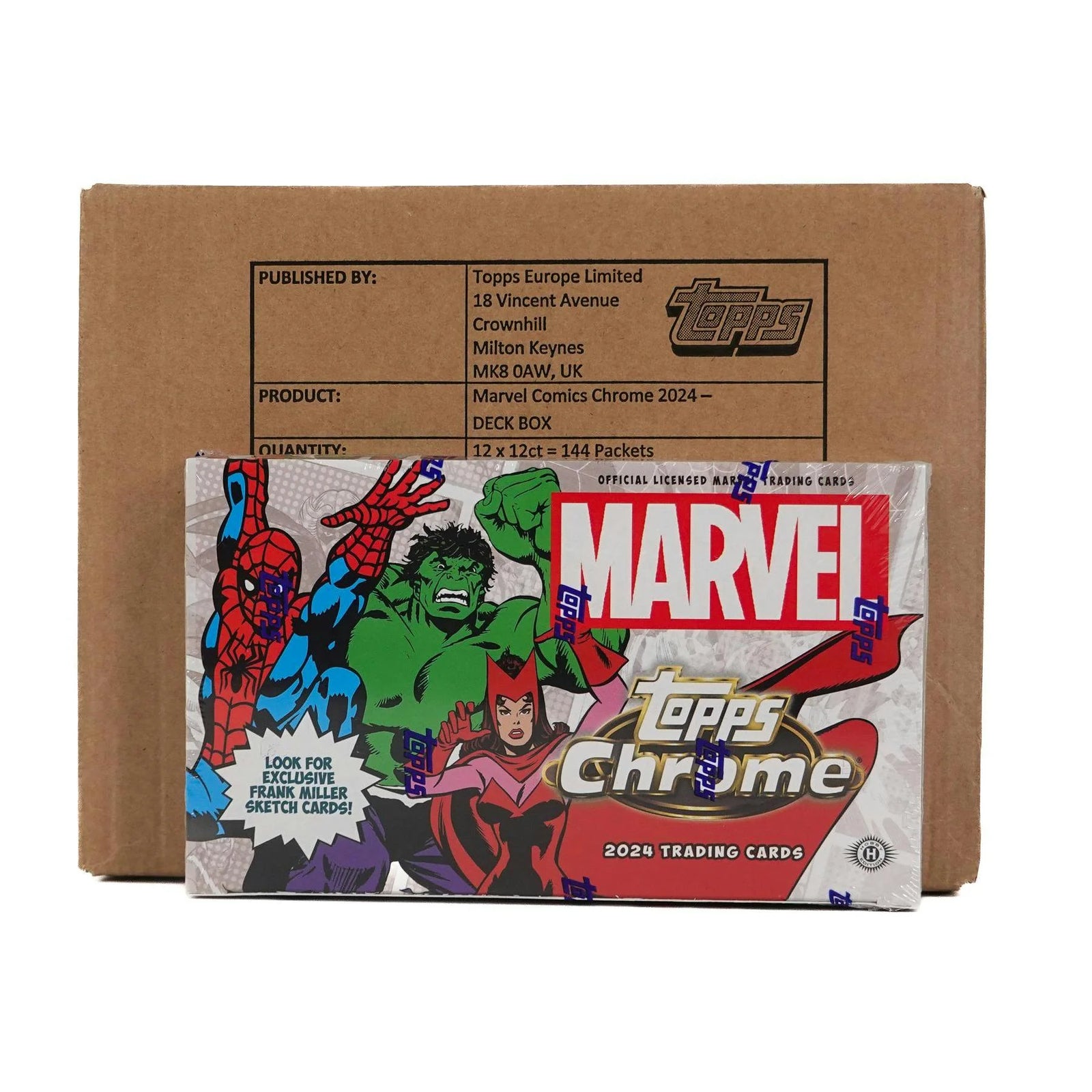 DRAFT - 2024 Topps Marvel Chrome Hobby 12-Box Case | BVZ40TLW1L
