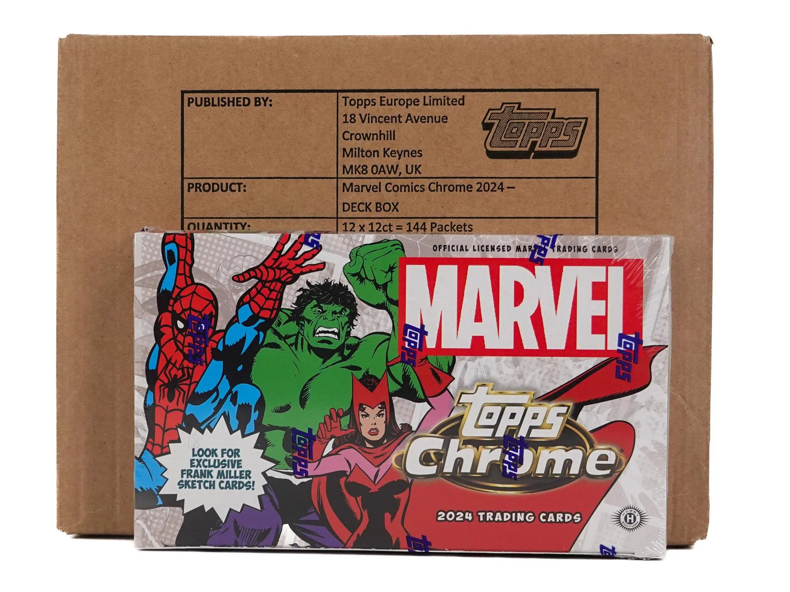 DRAFT - 2024 Topps Marvel Chrome Hobby 12-Box Case | BVZ40TLW1L