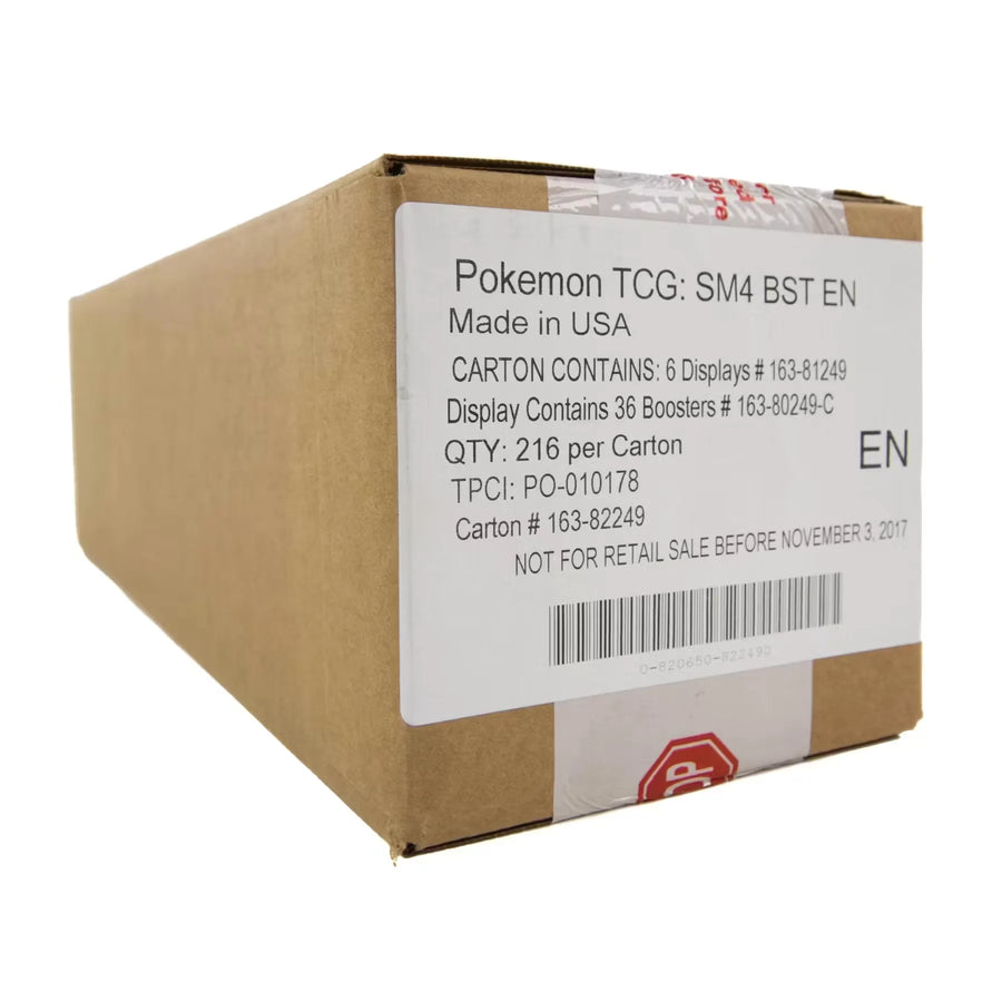Pokemon Sun & Moon Crimson Invasion Booster 6-Box Case (Ships Sealed Only)