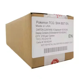 Pokemon Sun & Moon Crimson Invasion Booster 6-Box Case (Ships Sealed Only)