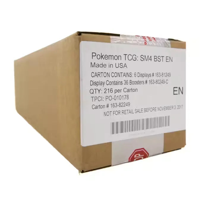 Pokemon Sun & Moon Crimson Invasion Booster 6-Box Case (Ships Sealed Only)