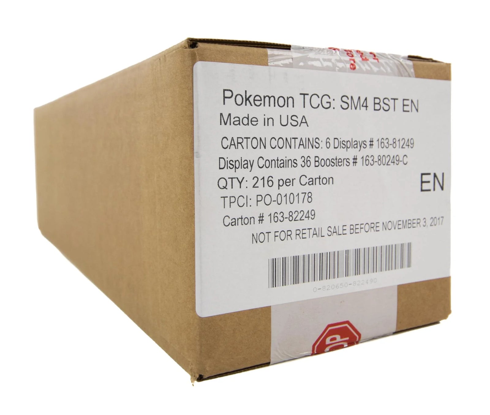 Pokemon Sun & Moon Crimson Invasion Booster 6-Box Case (Ships Sealed Only)