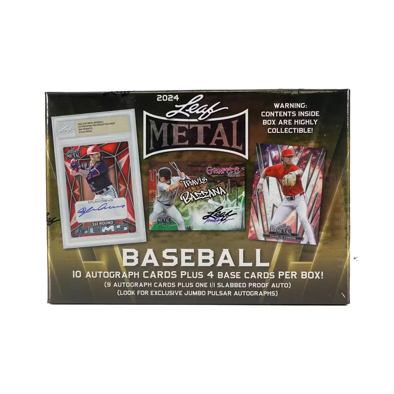 2024 Leaf Metal Baseball Jumbo Hobby Box | 8 Autographs (Ships Sealed Only)