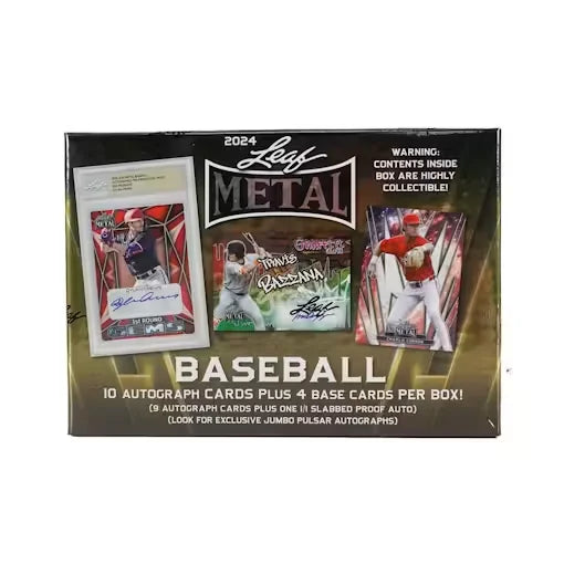 2024 Leaf Metal Baseball Jumbo Hobby Box | 8 Autographs (Ships Sealed Only)