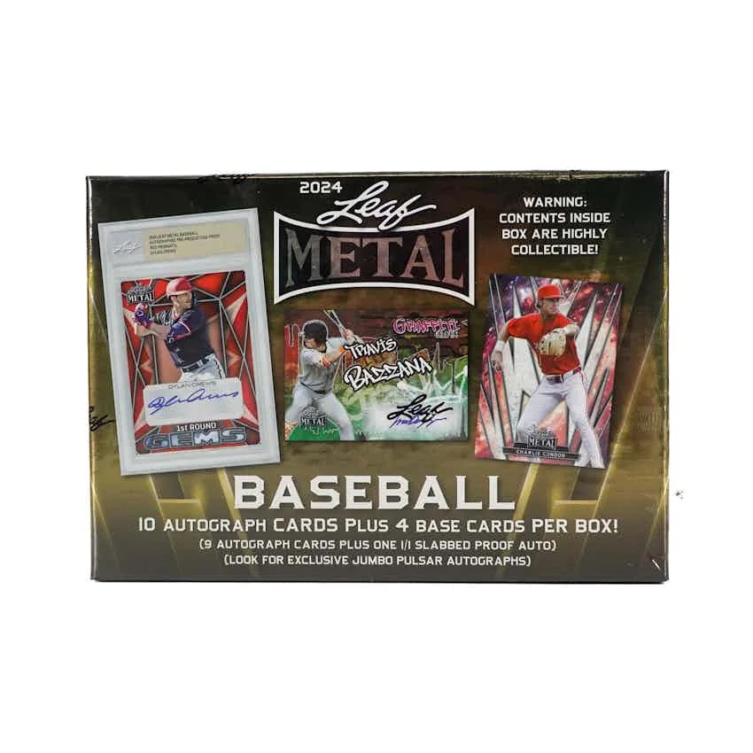2024 Leaf Metal Baseball Jumbo Hobby Box | 8 Autographs (Ships Sealed Only)