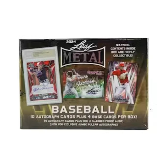 2024 Leaf Metal Baseball Jumbo Hobby Box | 8 Autographs (Ships Sealed Only)