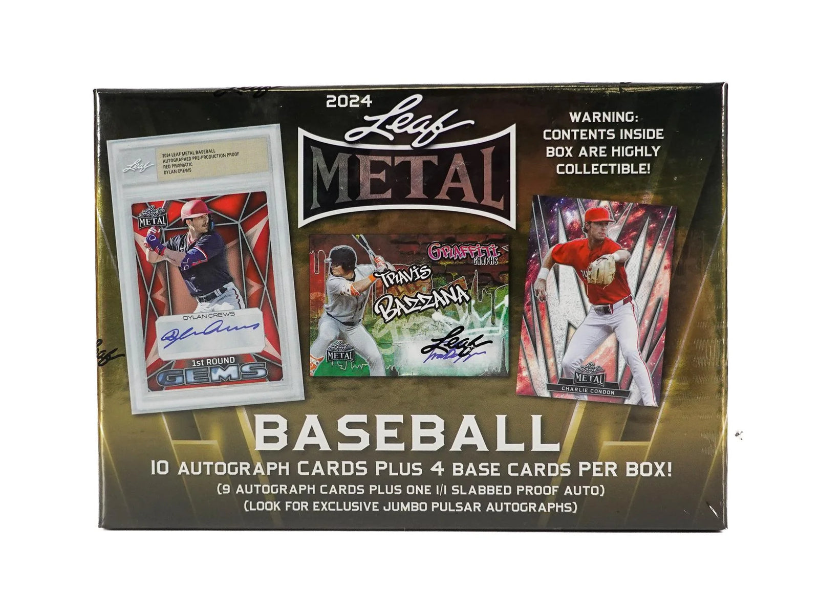 2024 Leaf Metal Baseball Jumbo Hobby Box | 8 Autographs (Ships Sealed Only)