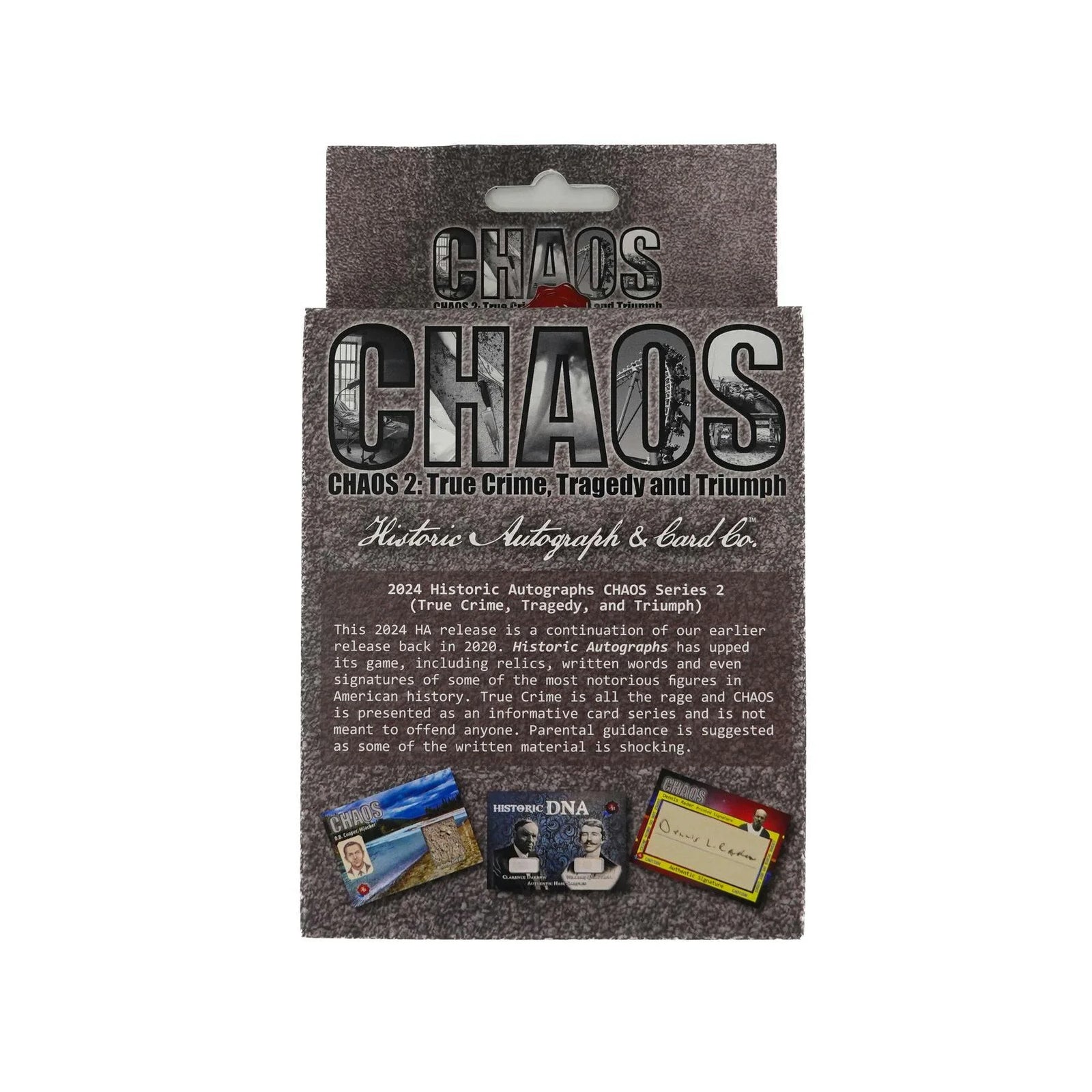 DRAFT - 2024 Historic Autographs Chaos Series 2 Trading Cards Hobby Box
