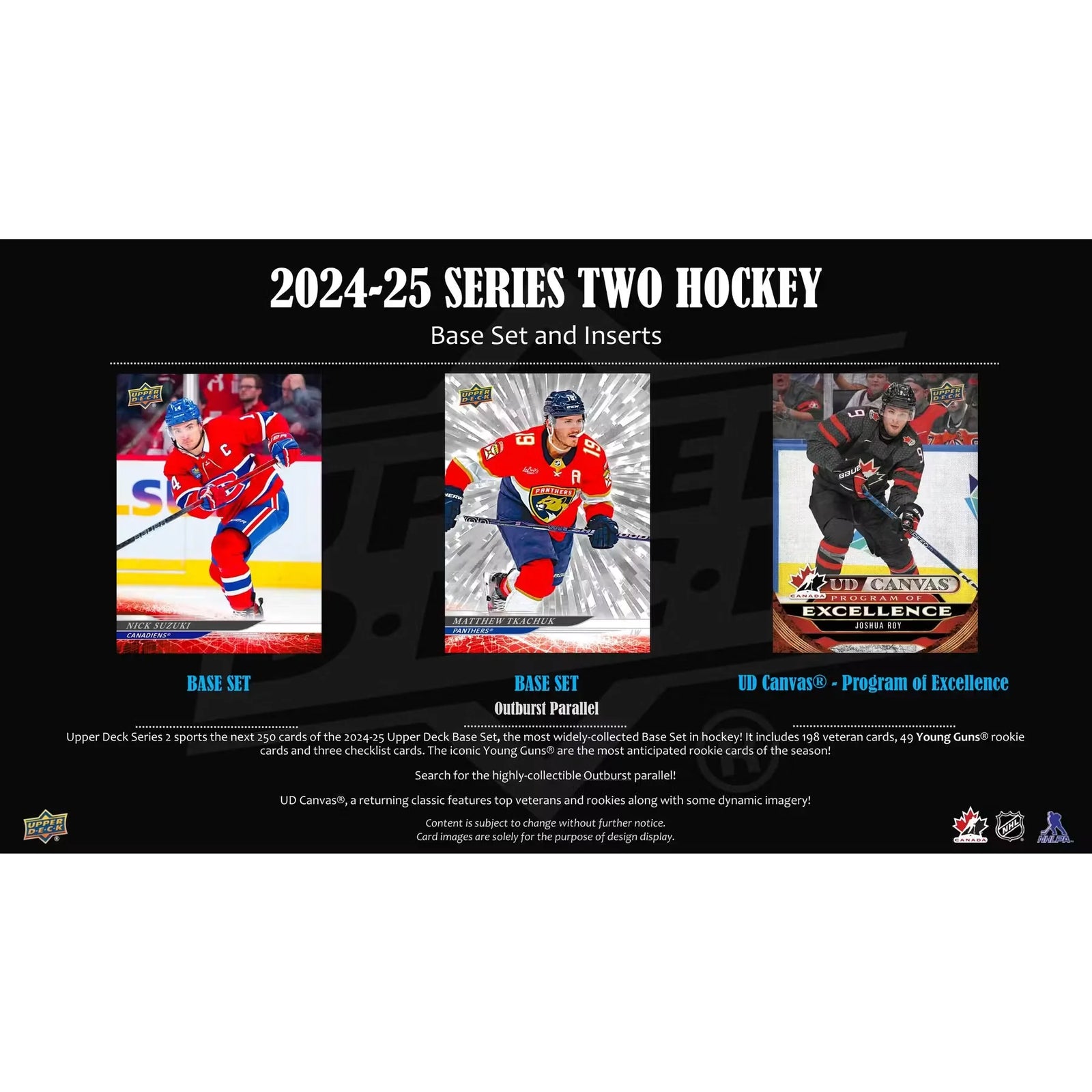 2024 25 Upper Deck Series 2 Hockey Tin Case 12 Count (Ships Sealed Only)
