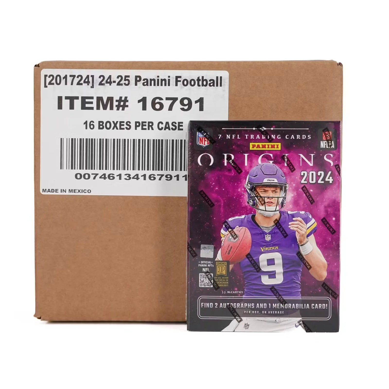 2024 Panini Origins Football Hobby 16-Box Case (Ships Sealed Only)