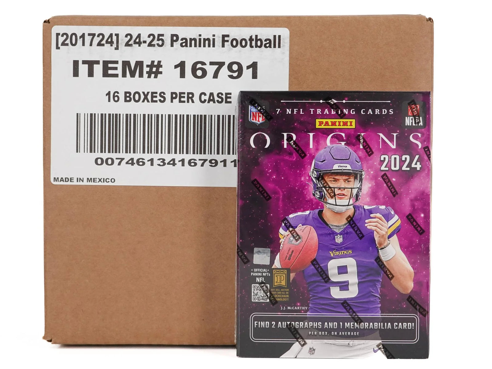 2024 Panini Origins Football Hobby 16-Box Case (Ships Sealed Only)