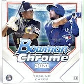 DRAFT - Just In 2021 Bowman Chrome Baseball Lite Hobby Box (Black & White Mini-Diamond Parallels!)