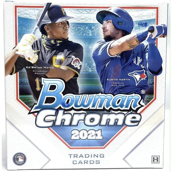 DRAFT - Just In 2021 Bowman Chrome Baseball Lite Hobby Box (Black & White Mini-Diamond Parallels!)