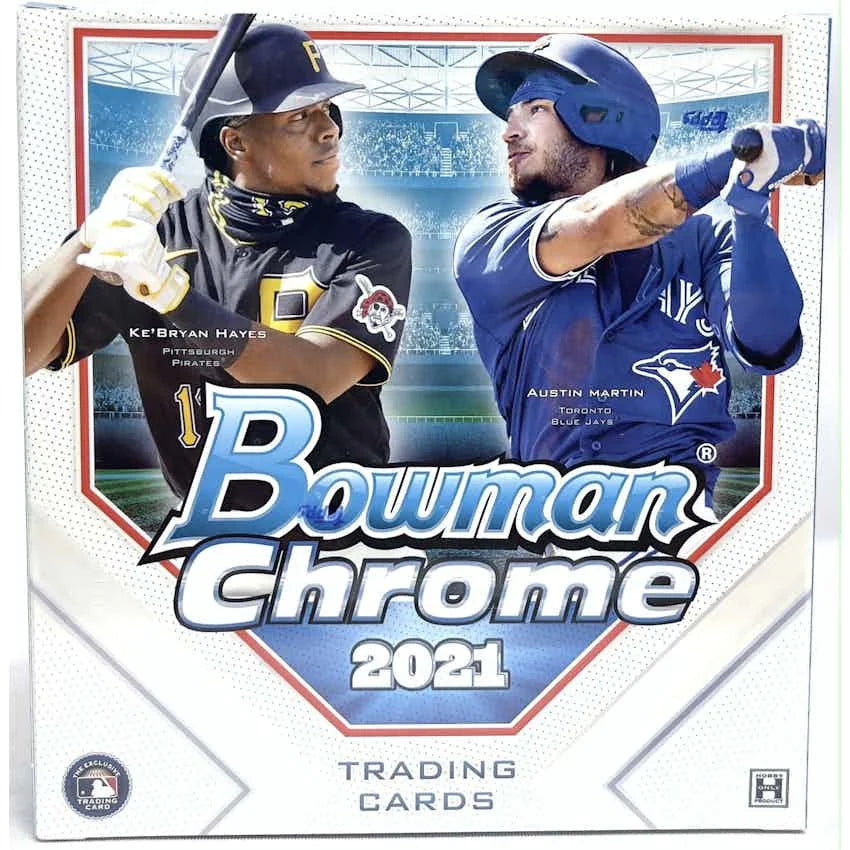 DRAFT - Just In 2021 Bowman Chrome Baseball Lite Hobby Box (Black & White Mini-Diamond Parallels!)