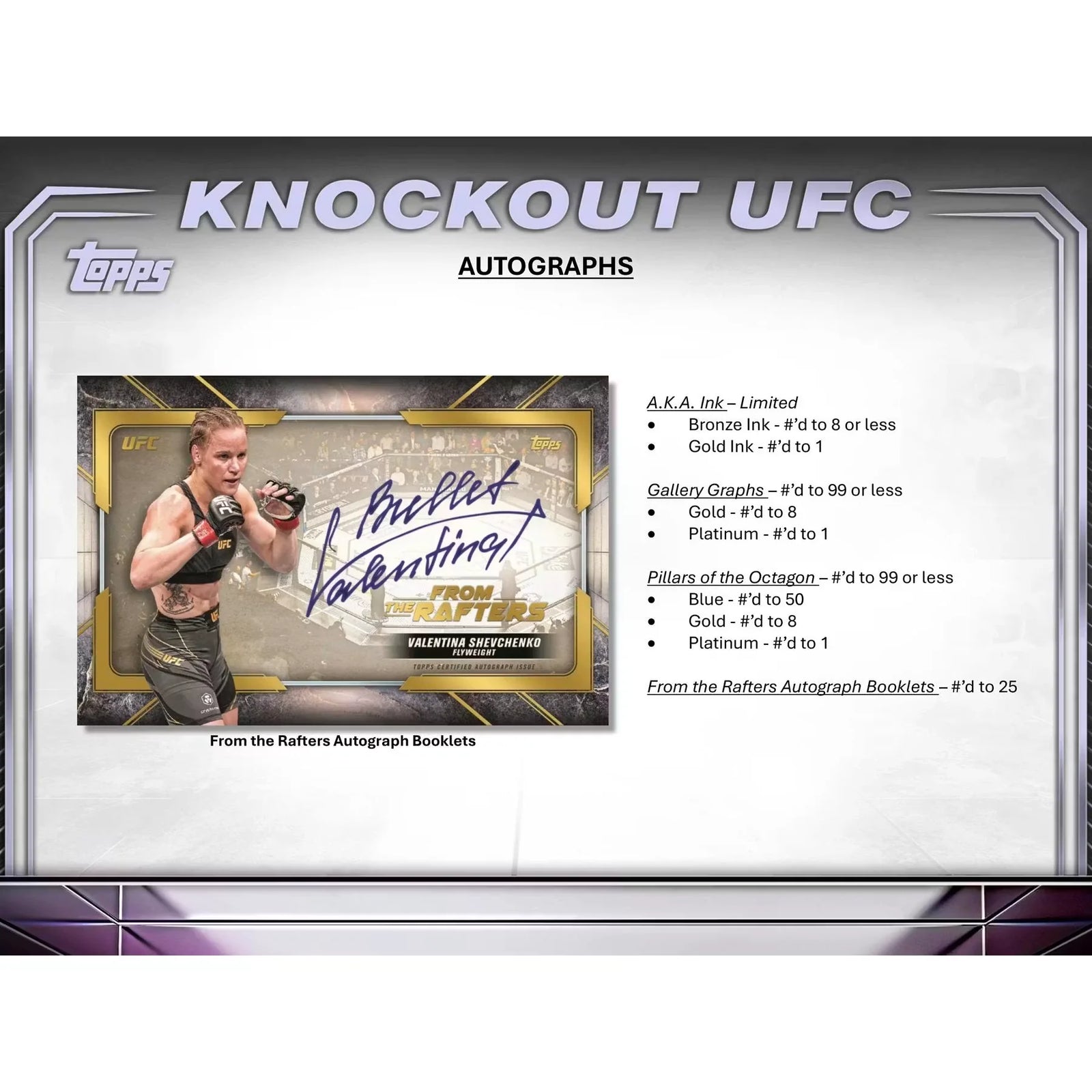 2024 Topps Knockout UFC Hobby Box