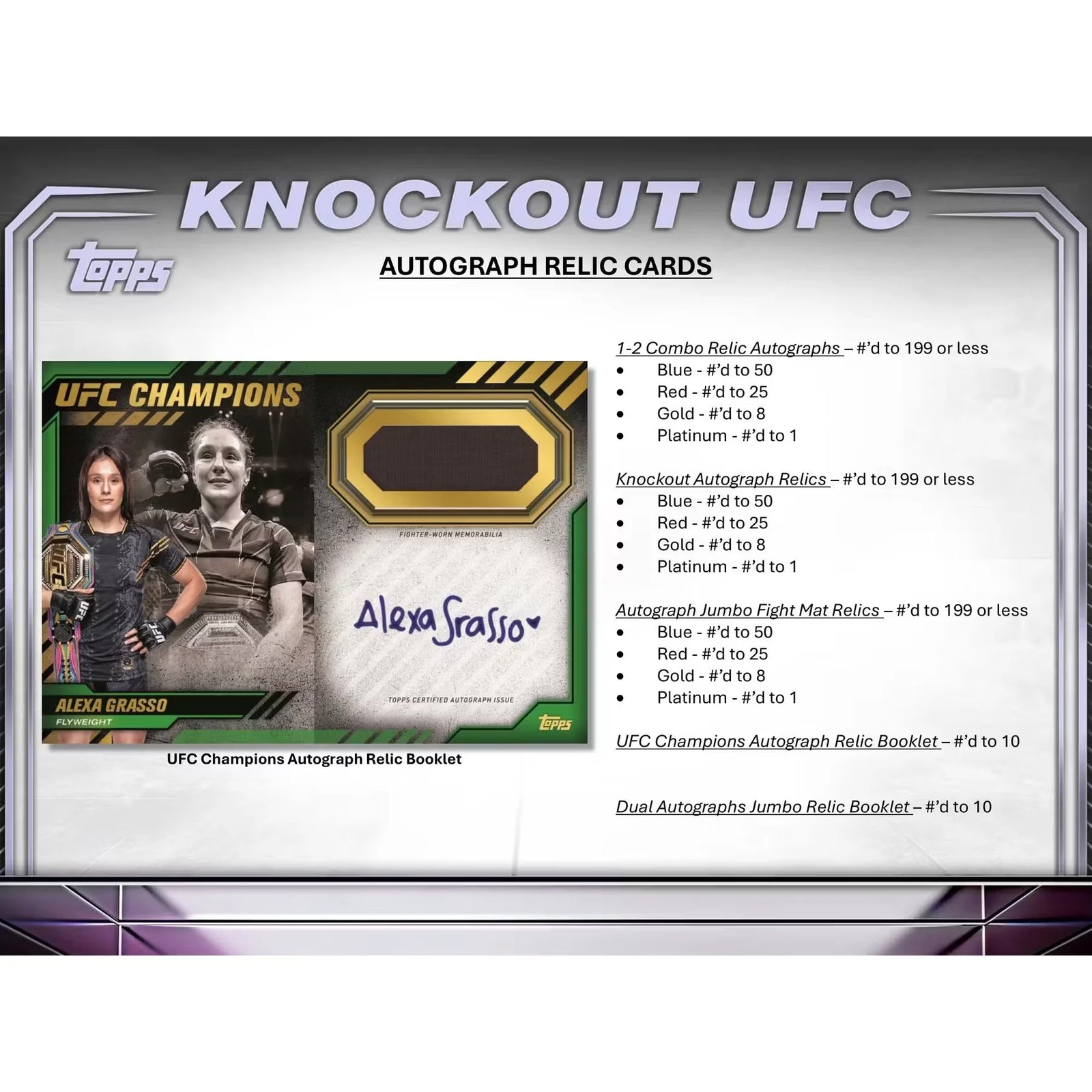 2024 Topps Knockout UFC Hobby Box
