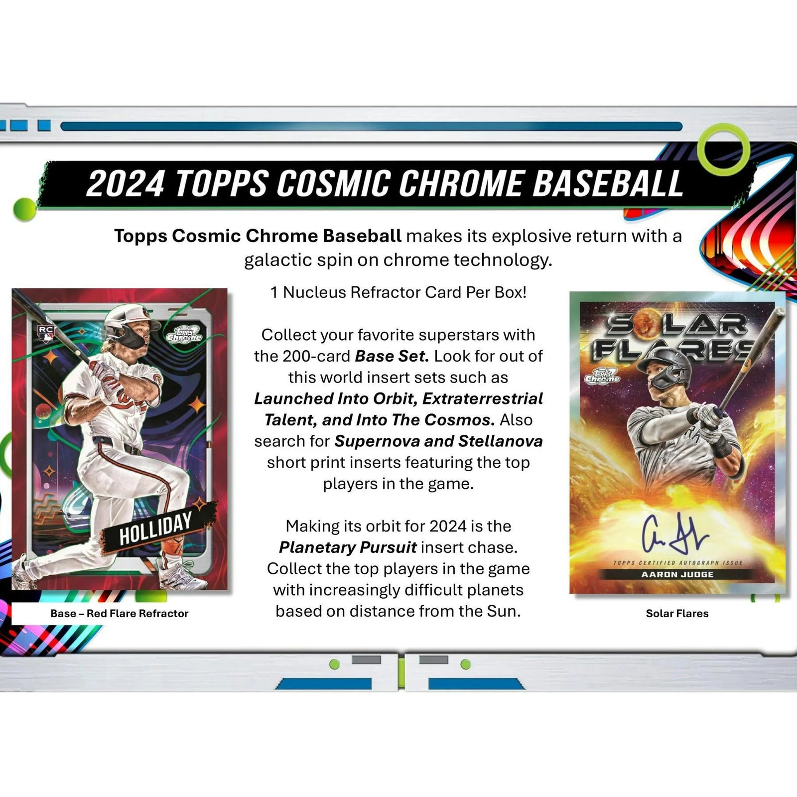 DRAFT - Just In 2024 Topps Cosmic Chrome Baseball Hobby Box