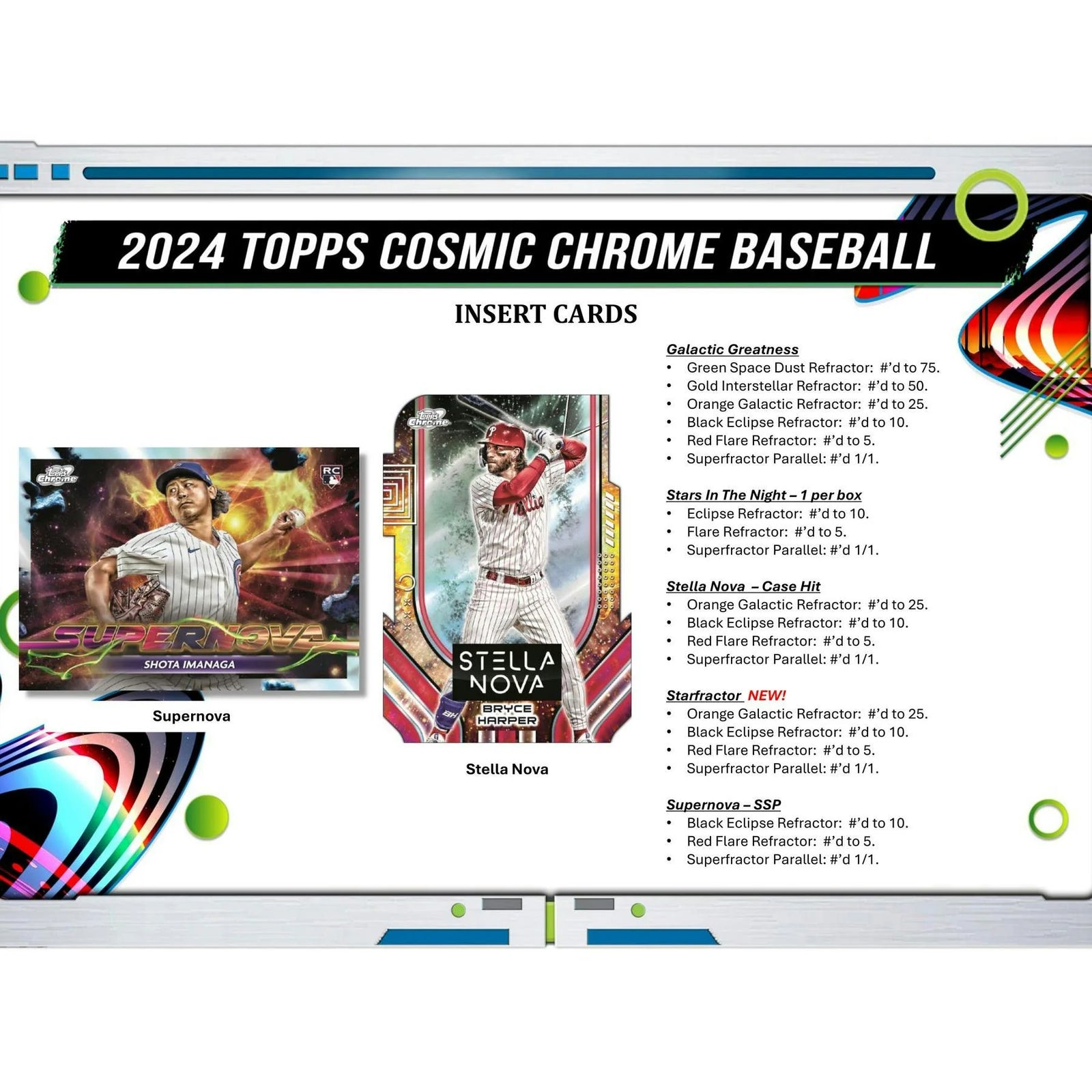DRAFT - Just In 2024 Topps Cosmic Chrome Baseball Hobby Box