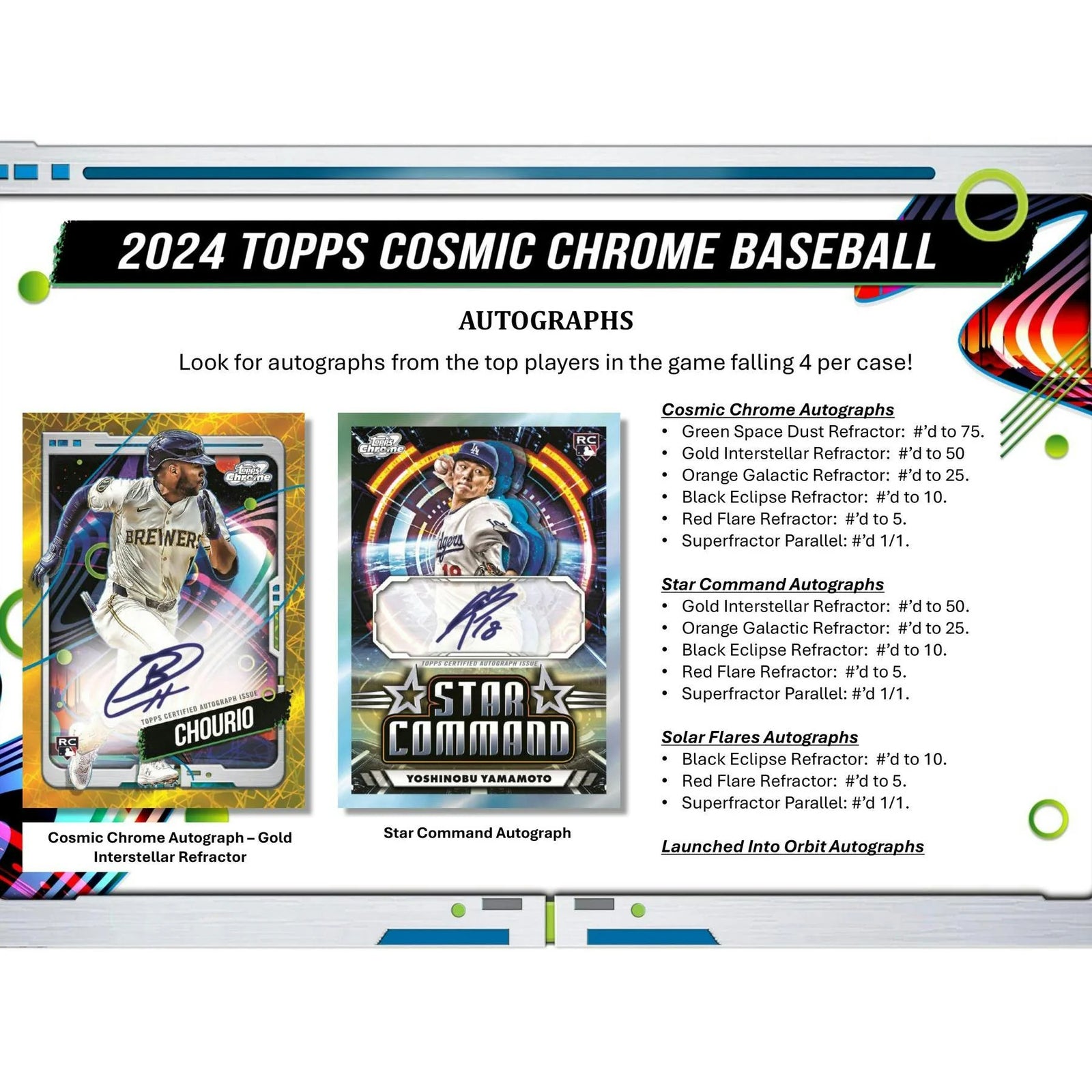 DRAFT - Just In 2024 Topps Cosmic Chrome Baseball Hobby Box