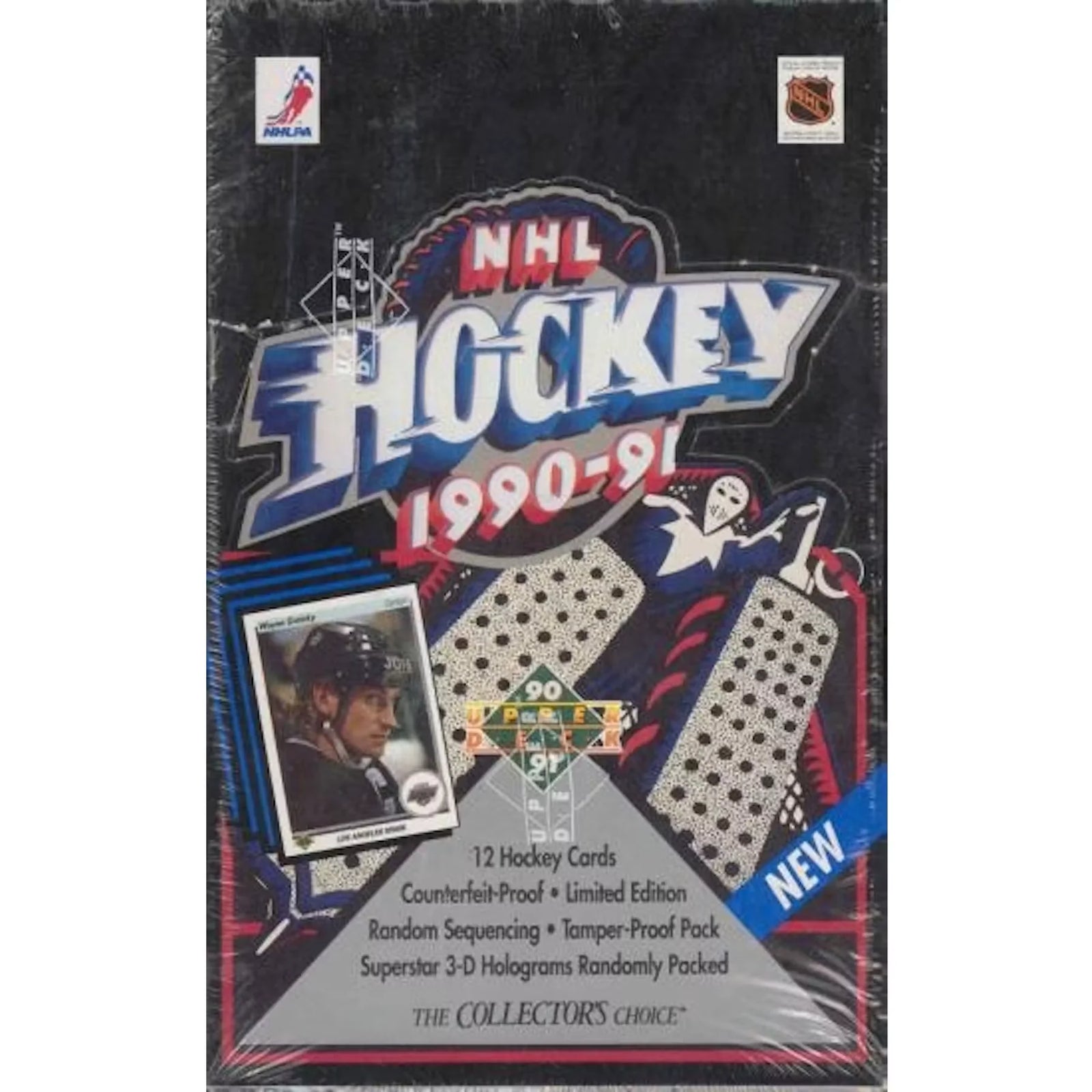 1990-91 Upper Deck English Low Series Hockey Wax Box (Ships Sealed Only)