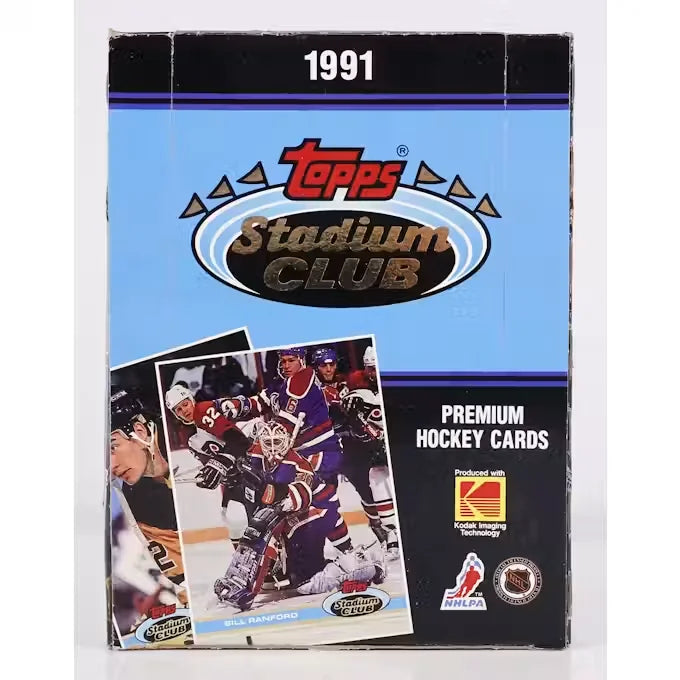1991-92 Topps Stadium Club Hockey Hobby Box (Ships Sealed Only)
